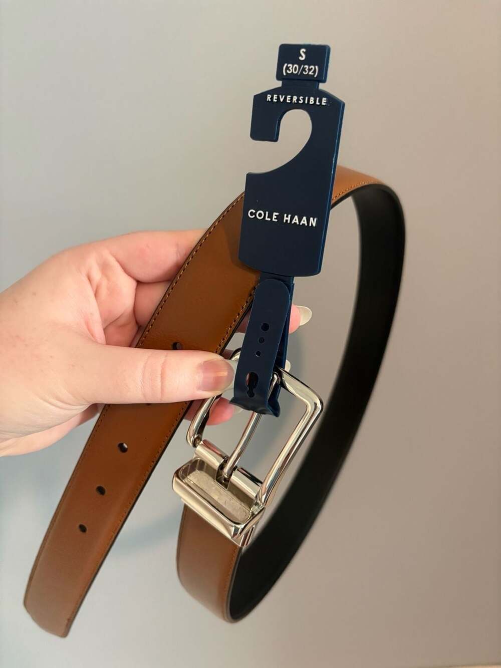 Cole Haan Reversible Brown and Black Leather Belt